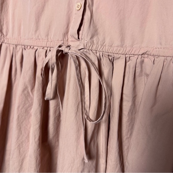 Deluc Gasus women’s mini dress XS Pink Romantic Puff Sleeves Preppy Babydoll - Picture 6 of 9